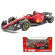 Bburago 1/43 2022 F1-75 Scuderia Ferrari #16 Charles Leclerc F1-75 #55 Carlos Sainz Alloy Luxury Veh