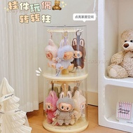 ZYff Mini Plush Doll Pendant Rotating Display Box Storage Cabinet Doll Storage Doll Doll Vinyl Figur