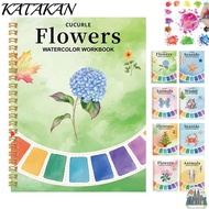 KATAKAN Water Coloring Book, Beginner-Friendly Art Crafts Painting Supplies Watercolor Workbook, Wit