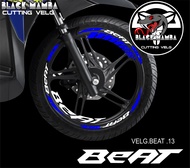 (COD) CUTTING STICKER VELG BEAT - STIKER LIS LIST VARIASI BAN/VELG HONDA BEAT 13