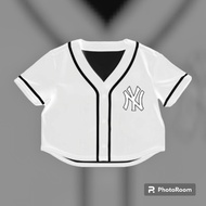 Crop TOP BASEBALL JERSEY/CROP TOP BASEBALL JERSEY
