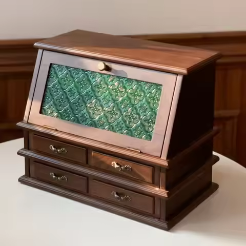 Large Jewelry Organizer Case Retro Jewellery Display Box Women's Jewellery Storage Cases Wholesale N