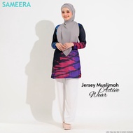 Sameera Jersey Muslimah Active Wear Black