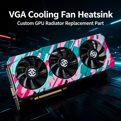 Custom VGA Cooling Fan & Heatsink – Fits ZOTAC RTX 3060 Ti X-Gaming OC Butterfly Edition, Replacemen