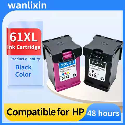 1set 61XL Ink Cartridge Compatible for HP61 for HP 61 XL Envy 4500 4502 5530 Deskjet 1050 2050 3050 