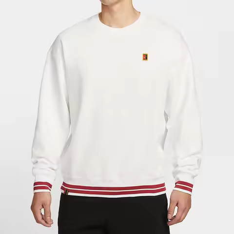 Nike Authentic Court Men's Round Neck Pullover Knit Sports Daily Hoodie IQ3972-100