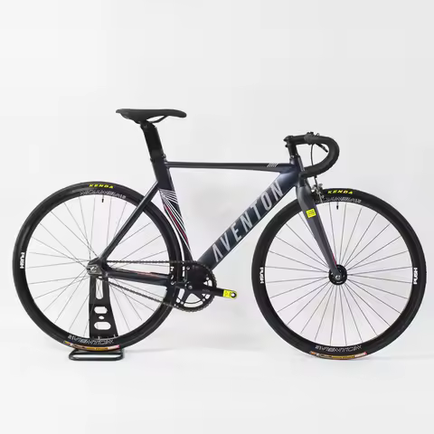 AVENTON MATARO Fixed Gear Bike Single Speed Track Fixie Bicycle 700C Aluminum Frameset Carbon Fork a