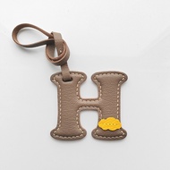 Handcrafted Cloud Leather Letter Bag Charm - Alphabet Bag Charm & Leather Bag Charm & Cloud Bag Char