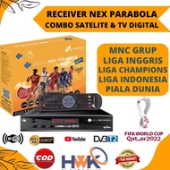 Receiver STB TV DIGITAL NEX PARABOLA COMBO Bonus ALL channel 1 bulan