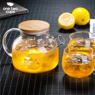 One Two Cups Chinese Teapot Maker Glass 1L - BR-384 - Transparent
