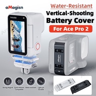 aMagisn Vertical Shooting Battery Cover for Insta360 Ace Pro 2 Aluminum Alloy Battery Cover wiht Qui