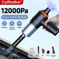 CylRedbat 2in1 Car vacuum cleaner Mini Blower Vacuum Cleaner Vakum Cleaner Vacuum Kereta Rechargable