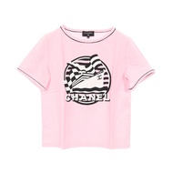 เสื้อยืด Chanel LA PAUSA Cruise Collection สีชมพู ผ้าฝ้าย สำหรับผู้หญิง รหัสสินค้า P60455V38022 (มือ