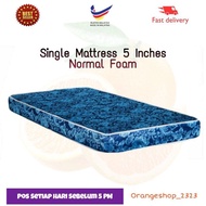 Tilam Single / Single Mattress 5 Inch Normal Foam / Tilam Bujang 5 Inci Foam Biasa