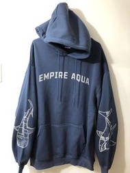 Empire Aqua 王陽明品牌環保材質長䄂帽丅外套男士XXL