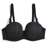 YANDW New Bra Brassiere Underwire 32 34 36 38 40 42 44 B C D E F G H Black Push Up Bras for Women Un