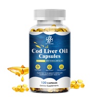 iMATCHME Codfish Liver Oil Soft Capsules Vitamin AD Pills Protect Blood Vessel, Eye Vision and Memory