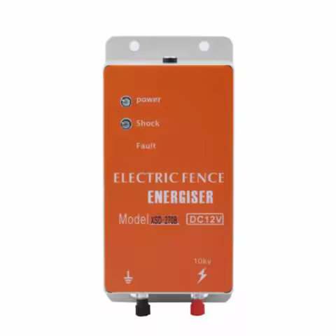 DC 12V 0.5-1 Joule Electric Fence Energizer for Animal Cattle Farm Poultry Solar Power Charger Fenci