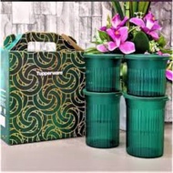 elegent set tupperware hijau