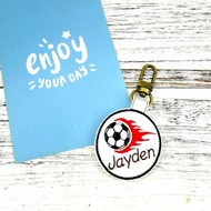 M79-刺繡球隊姓名吊牌 足球 背包掛牌