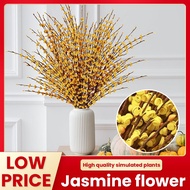 10 Pcs ×21.7" of Artificial Flowers Faux Jasmine Fake Flower Pussy Willow Branches Stems for Wedding