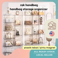 Full Transparent Magnetic Storage Box Handbag Storage Box Books Storage Box Durable Stackable Box Pe
