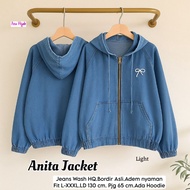 ALO JUMBO OVERSIZE JEANS JACKET LATEST KOREAN STYLEWanita, THE LATEST OVERSIZED HOODIE