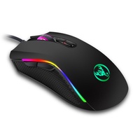 A869 HXSJ Colorful Luminous Gaming Mouse Gaming Wired Mouse dpi Four-speed Adjustable Height 3200dpi