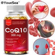 CoQ10 300mg Supplement Supports Heart Health And Immune System 120 Capsules