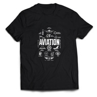 AVIATION WORLD Men's Pilot T-Shirt Adult AVIATION Aviasi Unisex Tops PakeKaos