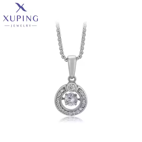 Xuping Jewelry Fashion Charm Trendy Little Crystal Pendant Necklaces for Women Birthday Gift A005536