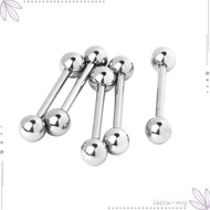 [LszcxMY] 5 Pieces 316L Stainless Steel Straight Bar Nose Tongue Ring Septum Barbell Tragus Earrings