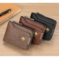 (SG) Vintage Retro Zip Wallet Cash Card Coin Pouch