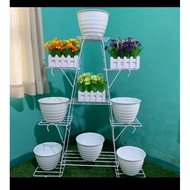 9-Tier Iron POT Stand Rack 9-Tier Iron Flower Rack Aesthetic Rack/