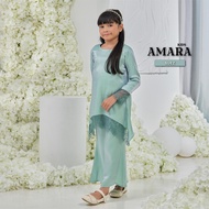 ADEL Amara Kids Baju Kurung Moden Budak Premium Shimmer Lace Koleksi Raya 2024