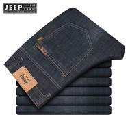 JEEP SPIRIT 1941 ESTD Jeans Men's Straight Fit Loose Versatile Business Casual Jeans