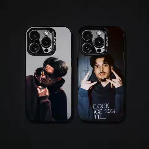 Rapper R-RNBOI Phone Case For iPhone17, 16,15,14,13,12 Pro Max Black Candy Matte Shockproof Cover