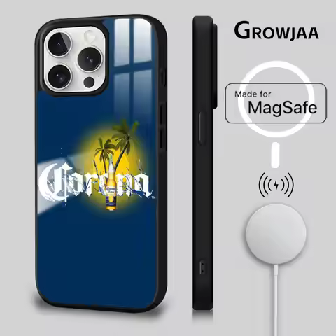Fashion C-Corona Extra Beer Phone Case For iPhone 16 15 14 13 Pro Max Plus Mini Magnetic Magsafe Wir