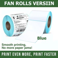 A6 Waybill Sticker Blue Background WATER PROOF THERMAL LABEL STICKER FOLDED WAYBILL STICKER