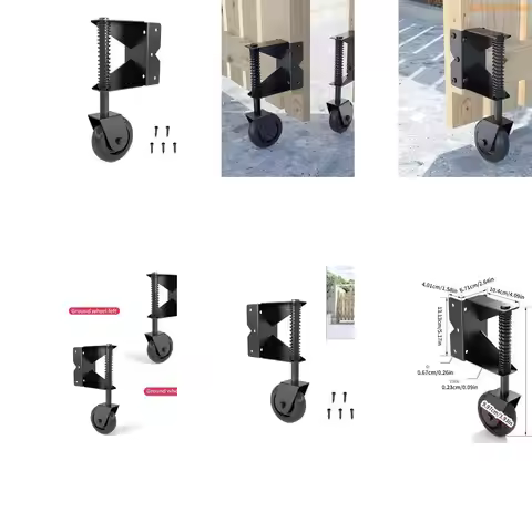 K1AE 4inch Spring Loaded Gate Caster Door Roller Adjustable Spring Gate Support Wheel