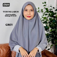 [READYSTOCK] TUDUNG SEKOLAH GREY 2 LAPIS TUDUNG PENGAKAP BIDANG 55 DAN BIDANG 60 KAIN KOSHIBO TAIPIN
