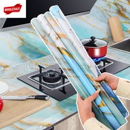 (BC)Gilding Marble Pattern Sticker - Cooking Bench Oilproof Decal - Bathro Wall Waterproof Paster - 
