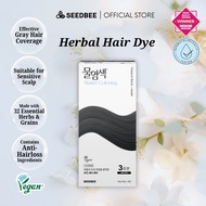 Pam&Roy / Seedbee Herb Water Hair Colour in Natural Black - For Grey Hair Coverage 10g/1 Box (30g)