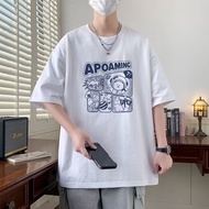 2026 New Style Short-Sleeved T-Shirt Men Summer Korean Version Trendy Simple Half-Sleeved Top Hong K