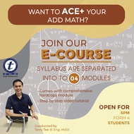 FORM 4 ADDITIONAL MATHEMATICS ECOURSES (English)