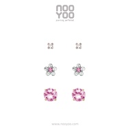 NooYoo ต่างหูสำหรับผิวแพ้ง่าย SET Pink Lady