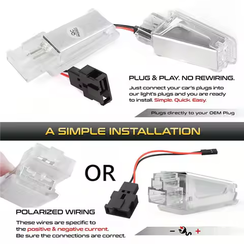 A59X-4X Footwell Light Trunk Light For - A4 A6 C6 C7 R8 TT Q5 Q3 Q7 A8 S3 RS6 4B0947415 4B0947415A 4