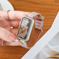 Leather Braided Watch Strap for Samsung Galaxy Fit 3 Smart Watch Fashion Watchband Replacement Brace