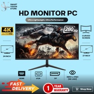 [Lowest Price] Monitor PC 24" /27" 100Hz/144Hz/180Hz/240Hz/280Hz 1020P/2K/4K UHD Curved Screen