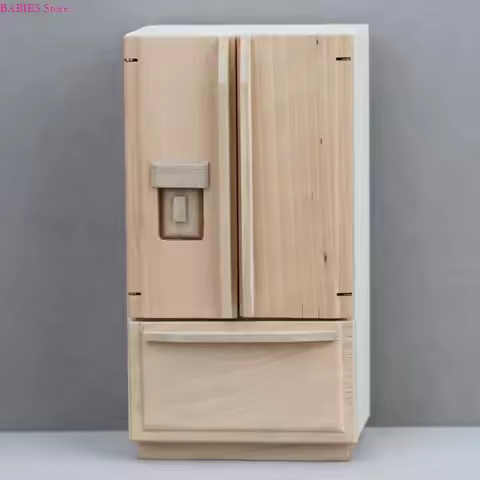 C9GB 1/12 Scale Miniature Fridge Model Furniture For Dollhouses Collectors Hobbyists